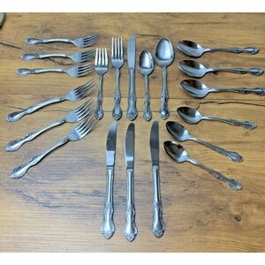 20 Pcs Reed & Barton Rebacraft Stainless Flatware Candace-Andrea Japan VTG Gloss